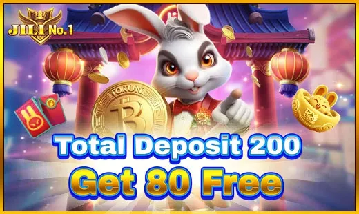 Total Deposit 200 Get 80 Free Promotion